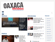 Tablet Screenshot of oaxacaentrelineas.com